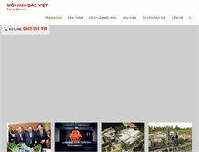 Tablet Screenshot of mohinhbacviet.com